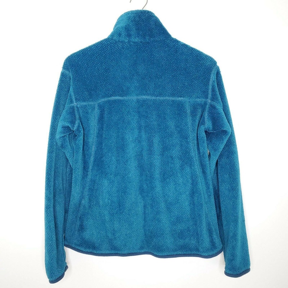 Patagonia Re-Tool Snap T Pullover Fleece L Blue Pockets Stand Collar Skiing - Picture 4 of 9